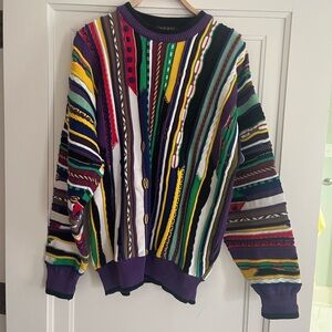Multicolor Striped Cotton Sweater - Men's